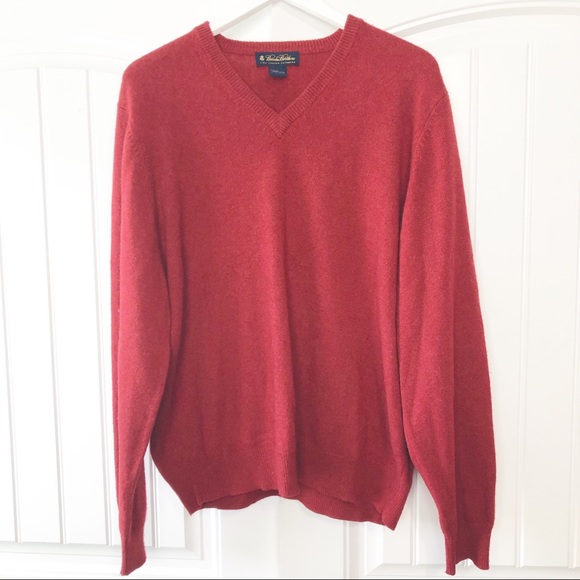 Brooks Brothers Other - Brooks Brothers 100% Cashmere Red Sweater